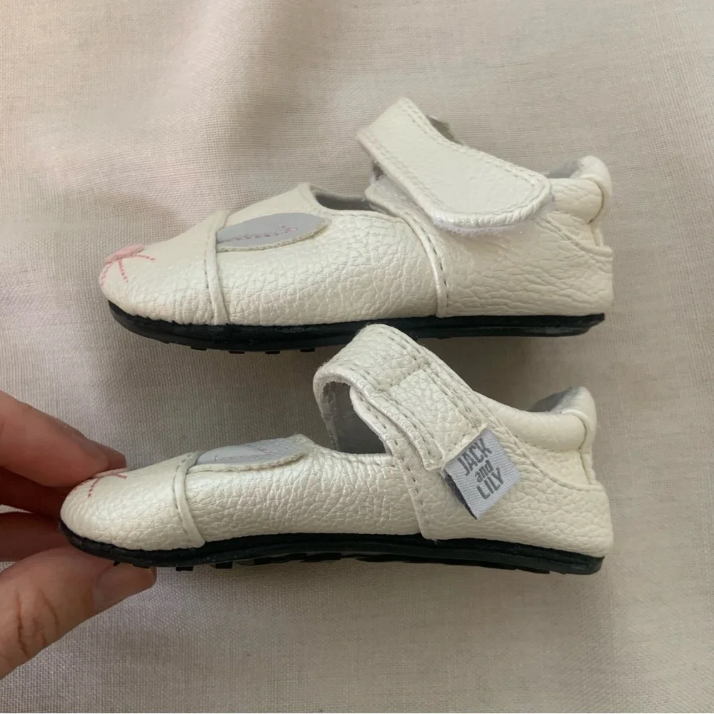 Jack and Lily My Mocs Leather Bunny Shoes